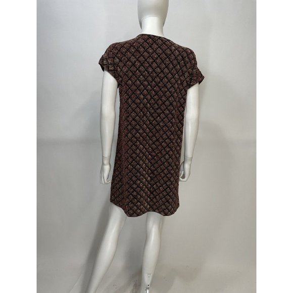 Entro Lavafall Metallic Short Sleeve Mini Dress - Picture 3 of 5